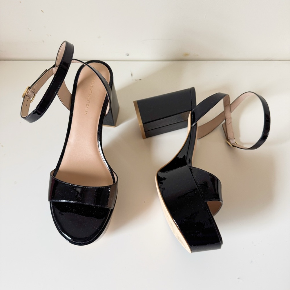 Stuart Weitzman Dancer Mid Block Platform Sandal SIZE 8 (NEW without tag)